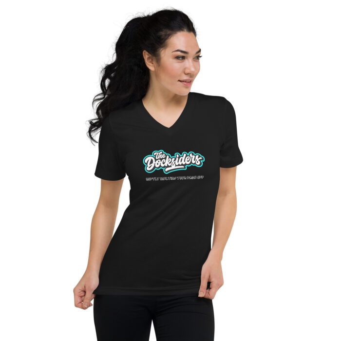 The Docksiders "Softly Melting Your Face Off" Unisex Short Sleeve V-Neck T-Shirt