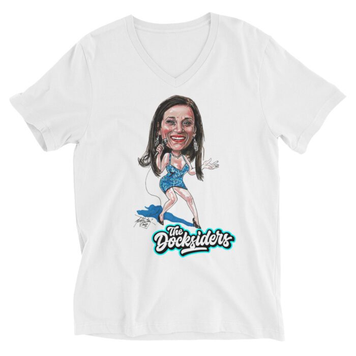 Erin - Unisex Short Sleeve V-Neck T-Shirt - Neal Portnoy Illustration