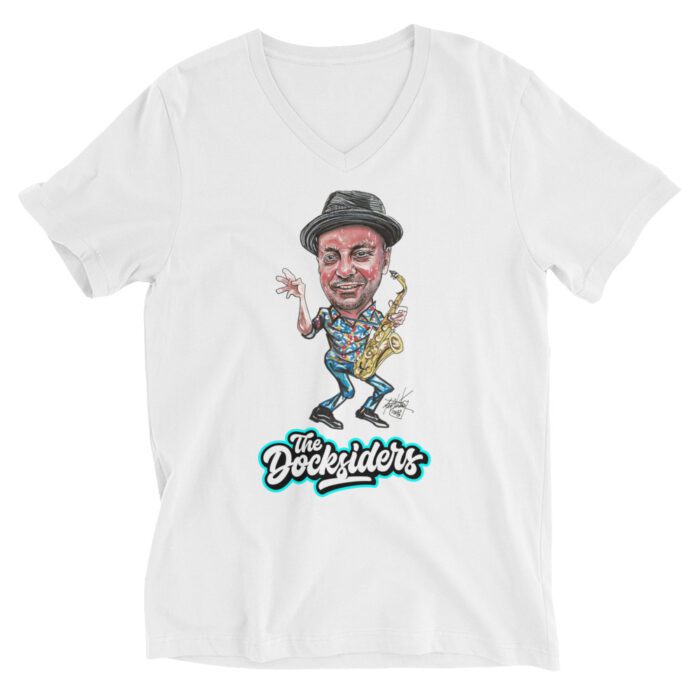 Clay - Unisex Short Sleeve V-Neck T-Shirt - Neal Portnoy Illustration