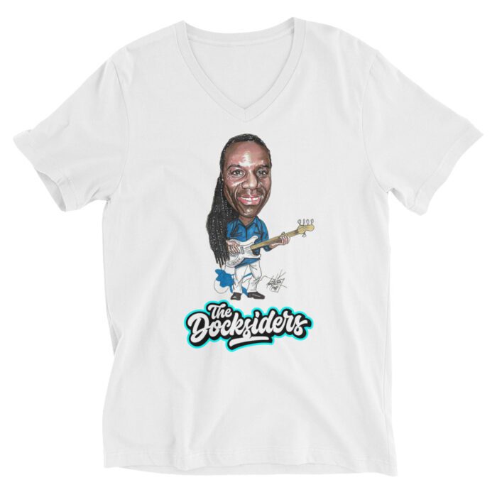 Anthony - Unisex Short Sleeve V-Neck T-Shirt - Neal Portnoy Illustration