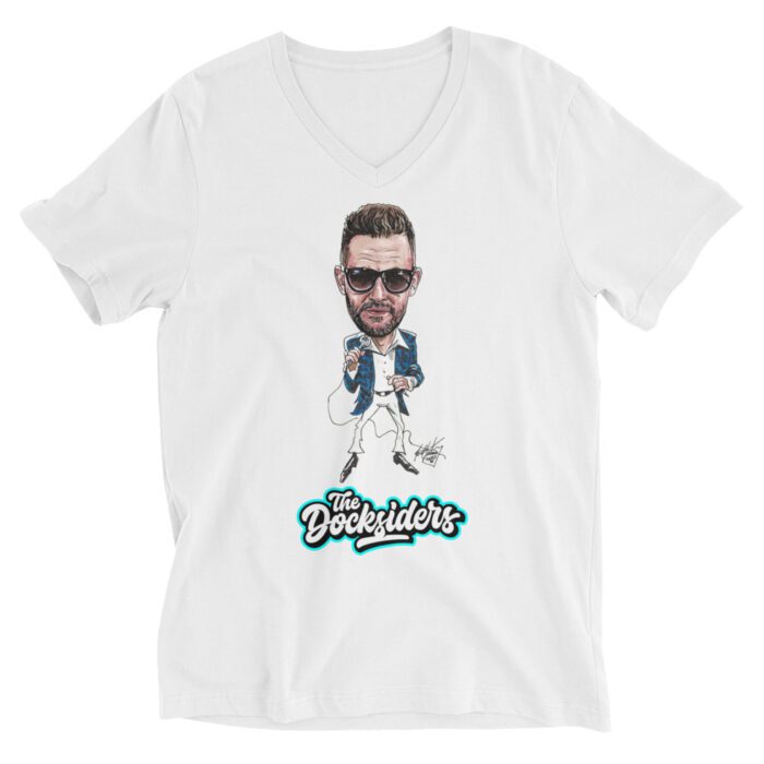 Danny - Unisex Short Sleeve V-Neck T-Shirt - Neal Portnoy Illustration